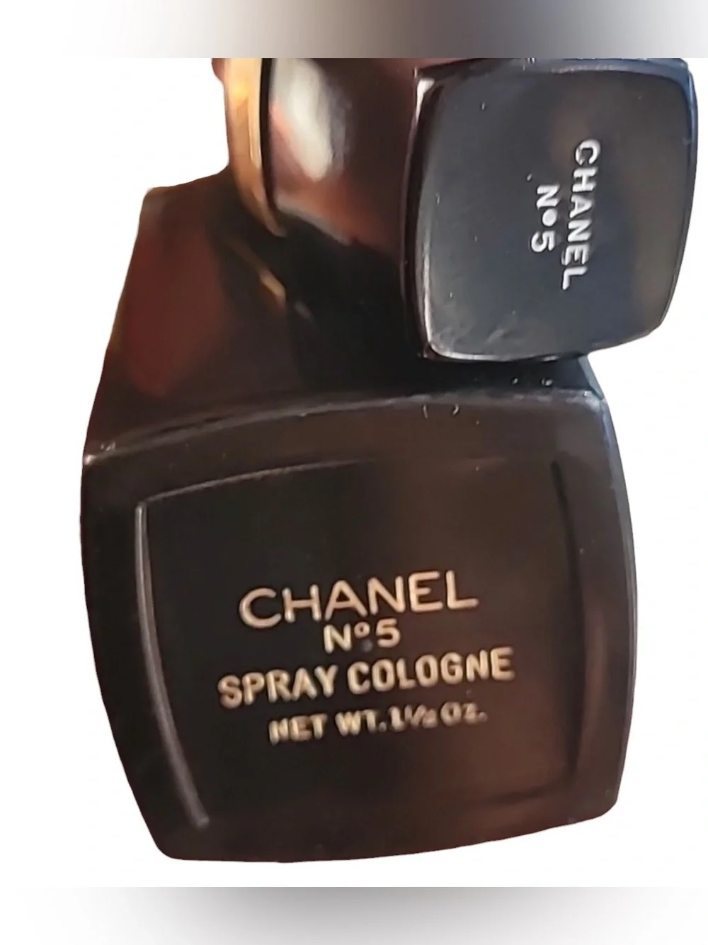 CHANEL Black and Gold Decorative Lipstick Bottle Set